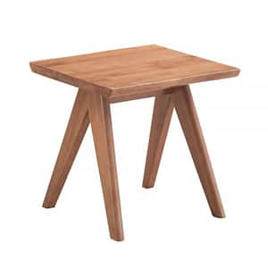Velentina 22 in. Natural Finish Square Wood End Table