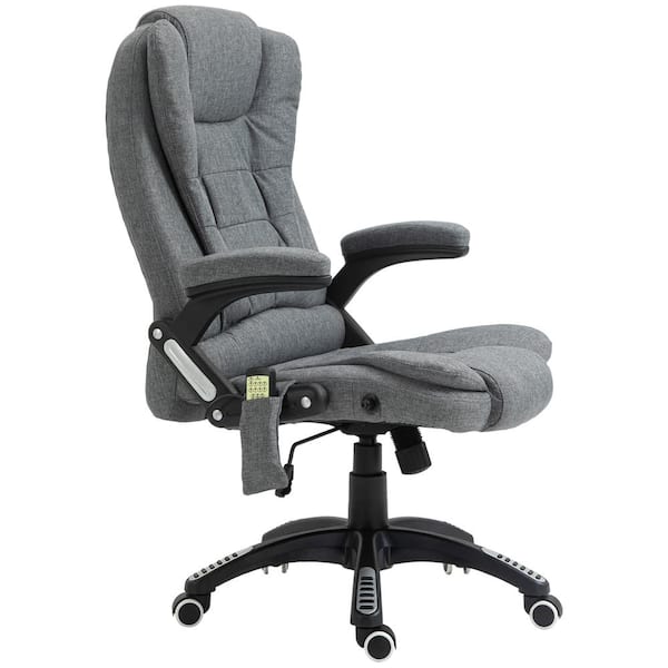 Junichiro Reclining Office Chair with Massage, Ergonomic Office Chair with Foot Rest Inbox Zero Upholstery Color: Light Gray