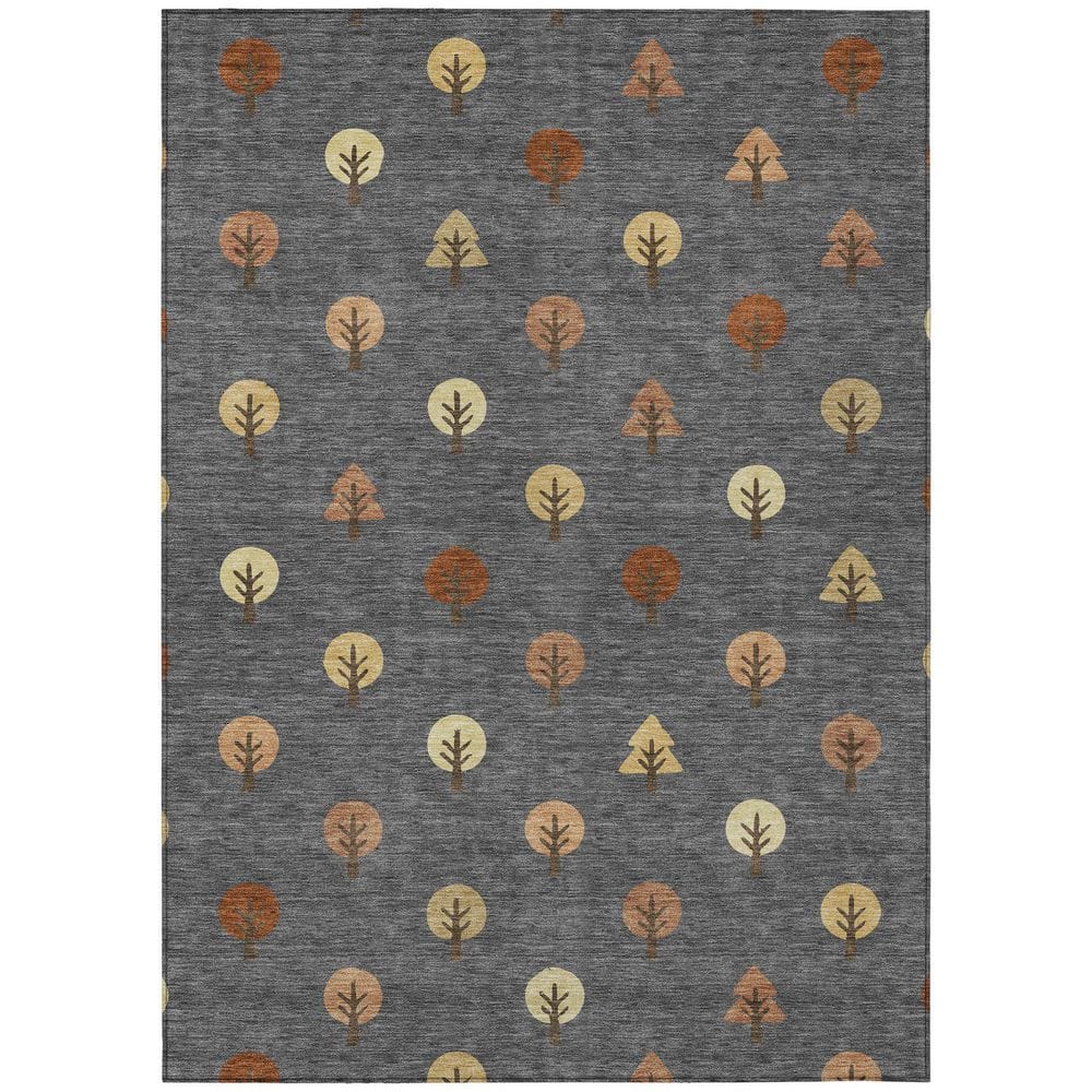 Chantille Machine Washable Indoor/Outdoor Abstract ACN2550 Charcoal 3 ft. x 5 ft. Area Rug price history on PriceWatchPro