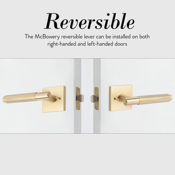 McBowery Taylor Champagne Gold Modern Heavy Duty Knurled Interior