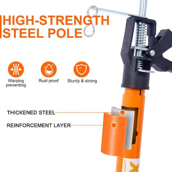 Tatayosi 4-Pack Orange Steel Adjustable Support Pole Jack Post
