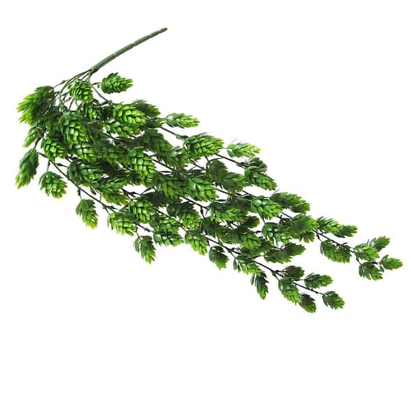 39 in. Green White Artificial Pepper Berry Ivy Leaf Vine Hanging Plant Greenery Foliage Bush (Set of 2)