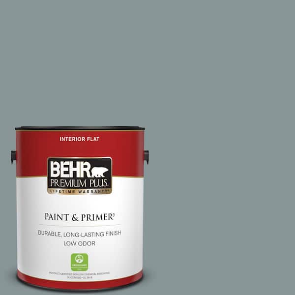BEHR PREMIUM PLUS 1 gal. #PPU12-15 Atmospheric Flat Low Odor Interior Paint & Primer