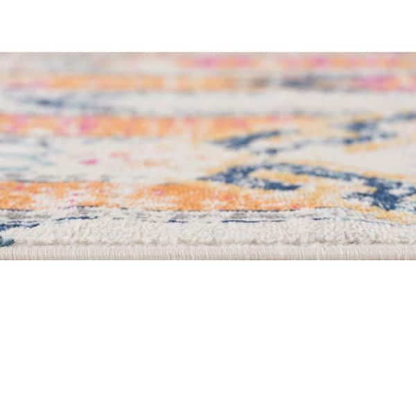 Savannah Modern Multicolor 2 ft. 3 in. x 18 ft. Abstract Runner Area Rug