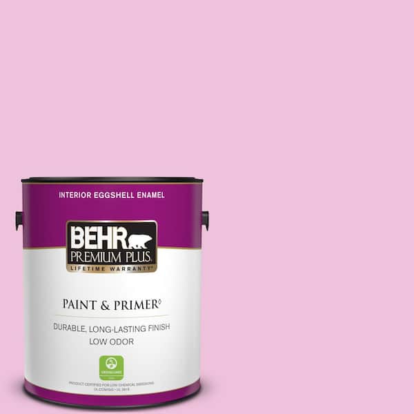 BEHR PREMIUM PLUS 1 gal. #P120-1 Starlet Pink Eggshell Enamel Low Odor Interior Paint & Primer