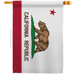 2.5 ft. x 4 ft. Polyester California States 2-Sided House Flag Regional Decorative Horizontal Flags