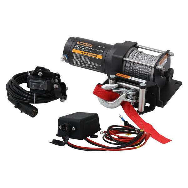 Uriah Products 3 500 Lbs 12 Volt Dc Electric Integrated Atv Winch Wire Rope Vmi03 The Home Depot