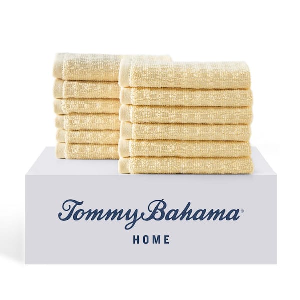 Tommy Bahama Northern Pacific 12-Piece Yellow Cotton Wash Towel Set