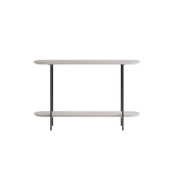 Manhattan Comfort Celine 35.43 in. Off-White 2-Shelf Sideboard
