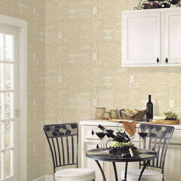 Chalkboard Vinyl Roll Wallpaper (Covers 55 sq. ft.)