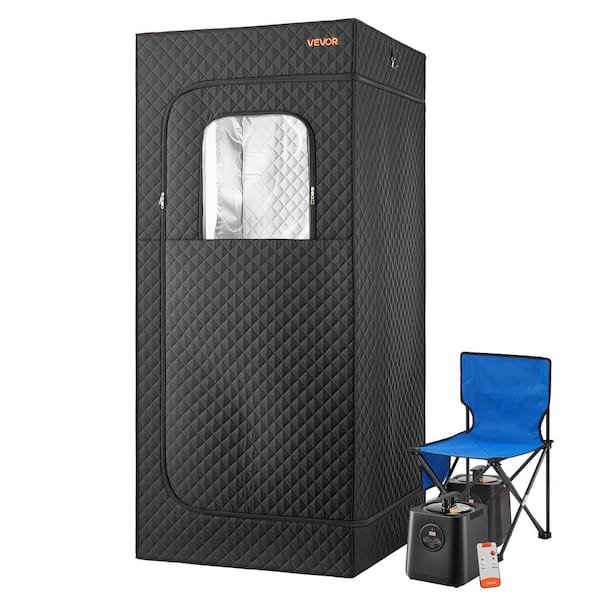 Upgraded Portable Steam Sauna for Home, 1-Person Indoor Stainless Steel Portable Sauna with Steamer and Remote