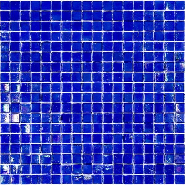 Apollo Tile Skosh Glossy Light Tiffany Blue 11.6 in. x 11.6 in. Glass Mosaic Wall and Floor Tile (18.69 sq. ft./case) (20-pack)