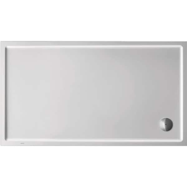 Duravit Starck Slimline 63 in. L x 35.375 in. W Alcove Shower Pan Base ...