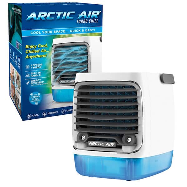 Turbo Chill Desktop Evaporative Space Cooler with LED Nightlight