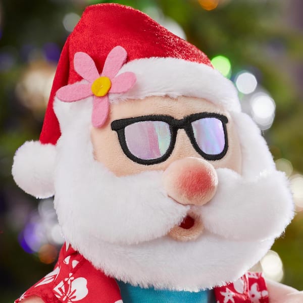 Home Accents Holiday 13 in Animated Hawaiian Santa 21GM12495 - The