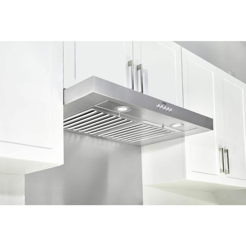 42-Inch Stainless Steel Under Cabinet Range Hood with LED Lights