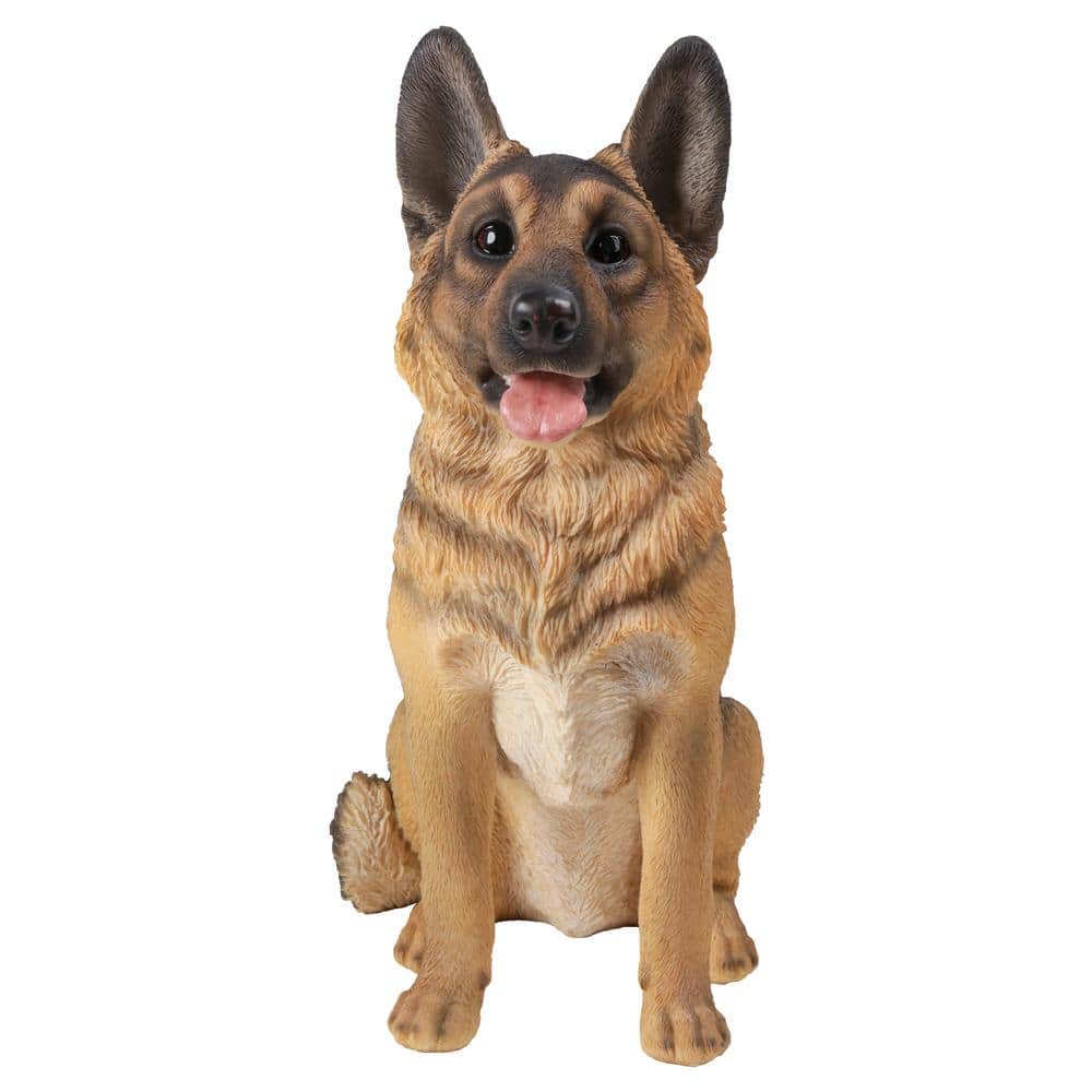 Small German Shepherd Sitting Garden Statue 87766S The Home Depot