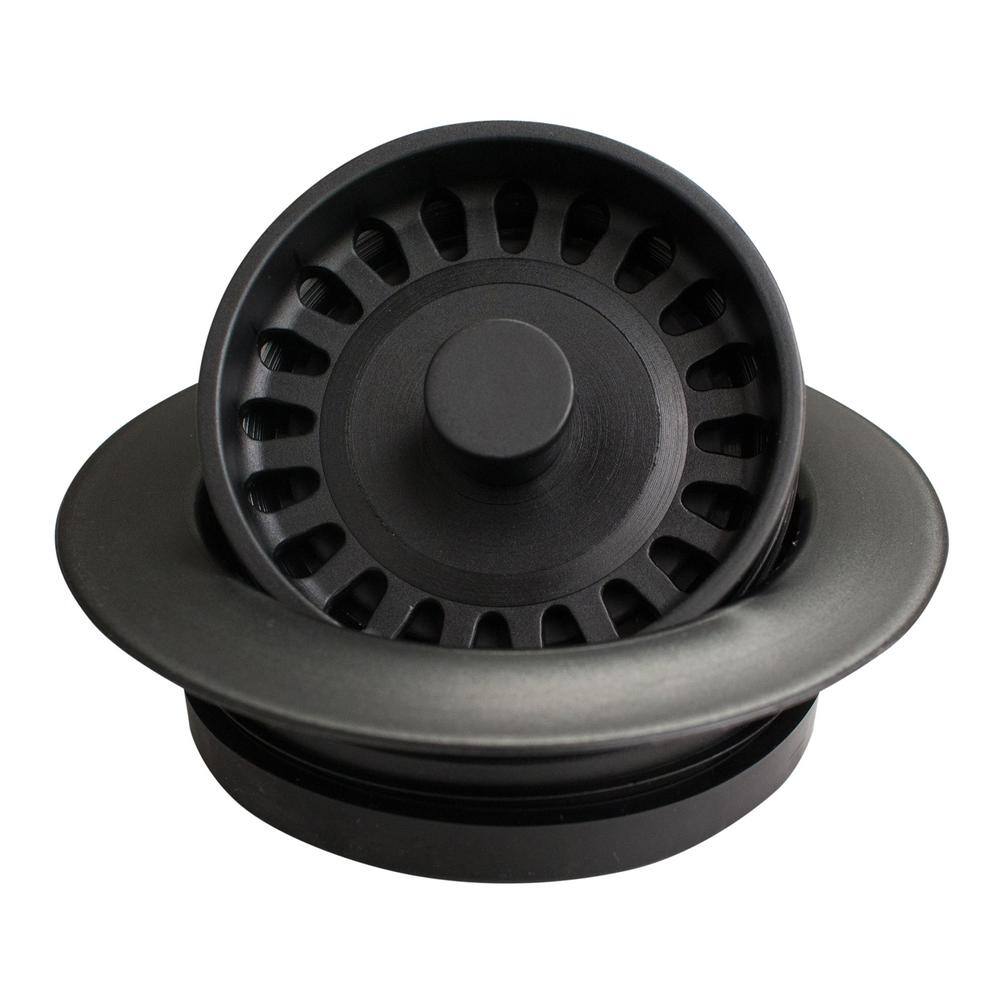 Karran 31/2 in. Kitchen Sink Decorative Disposal Flange in Black QDFBL The Home Depot