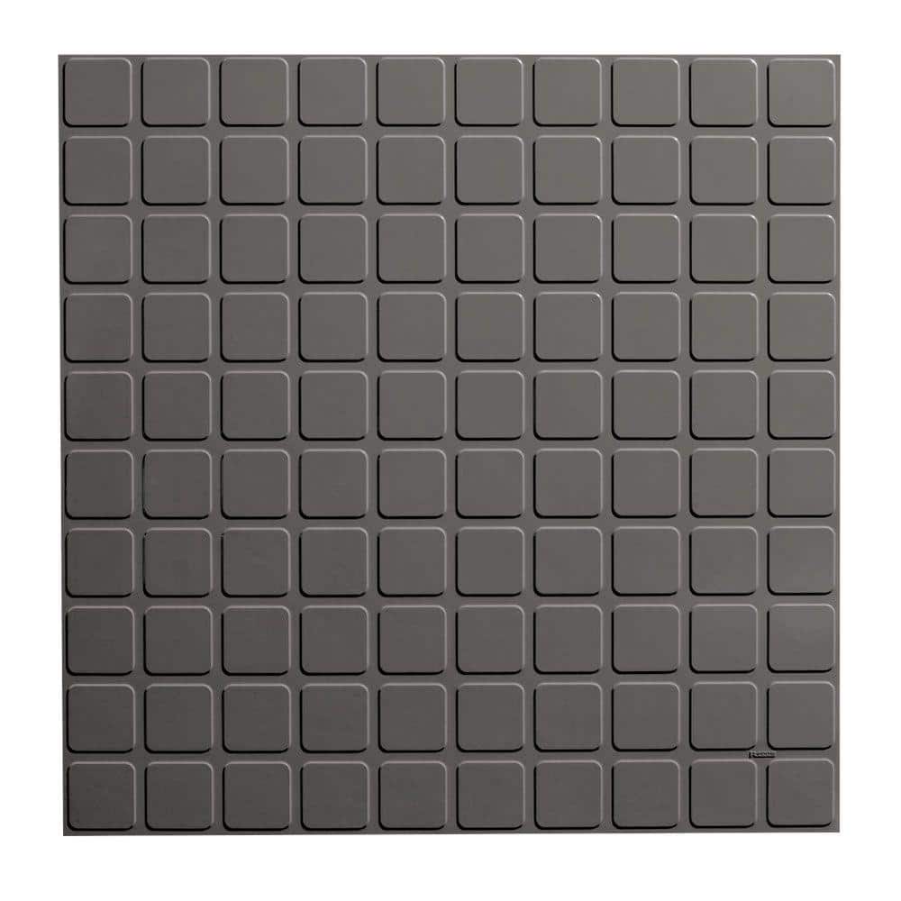Square Design 19.69 in. x 19.69 in. Dark Gray Rubber Tile price history on PriceWatchPro