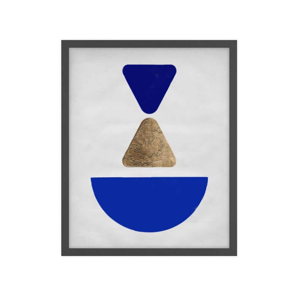 Abstract Nature Shapes Framed Abstract Art Print 42 in. x 34 in.
