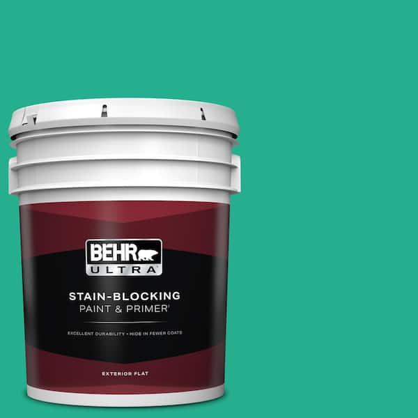 BEHR ULTRA 5 gal. #480B-5 Mermaid Song Flat Exterior Paint & Primer