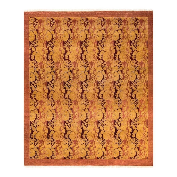 Mogul Pink 6 ft. x 9 ft. Oriental Wool Indoor Area Rug