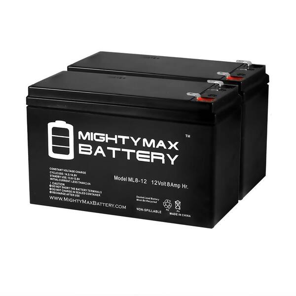 MIGHTY MAX BATTERY 12V 8Ah Razor Pocket Mod Sweet Pea 15130659 Scooter  Battery - 2 Pack MAX3429292 - The Home Depot