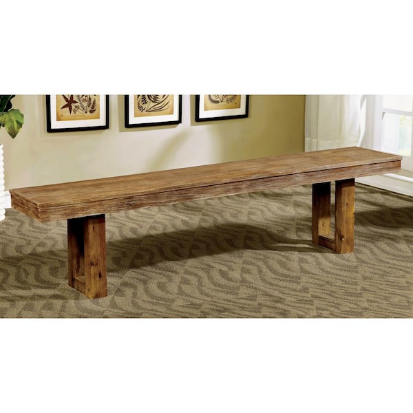 William's Home Furnishing Lidgerwood Natural Tone Industrial Style Bench