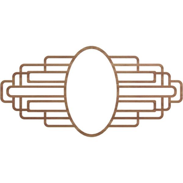 Ekena Millwork 26 in. x 13 in. x 0.25 in. Wood Medallion