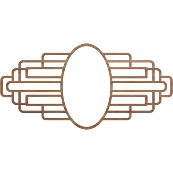 Ekena Millwork 26 in. x 13 in. x 0.375 in. Wood Medallion