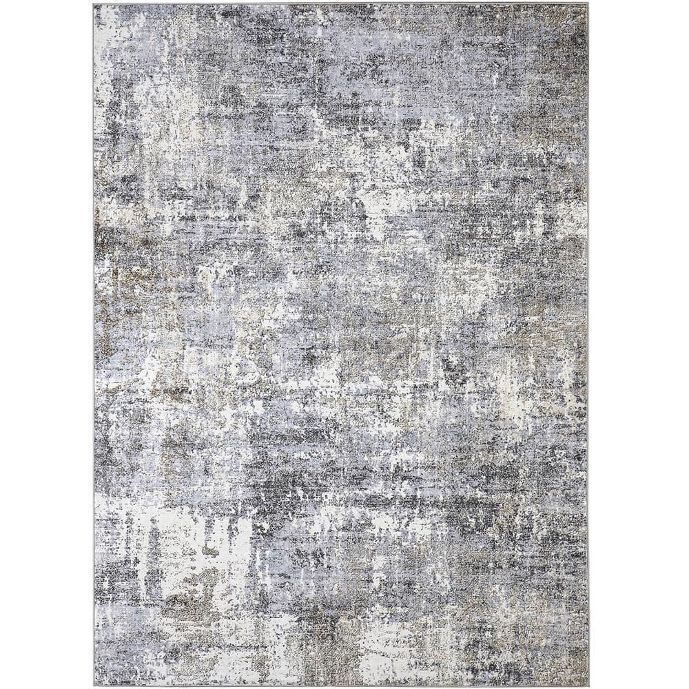 HaiiMeid Morocco Blue/Gray 5 ft. x 7 ft. Modern Abstract Area Rug