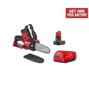M12 FUEL 12-Volt Lithium-Ion Brushless Battery 6 in. HATCHET Pruning Saw Kit with 4.0 Ah Battery and Charger