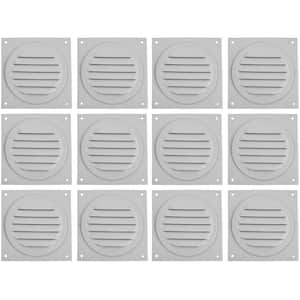 3 in. Aluminum Round Soffit Vent in White (12-Pack)