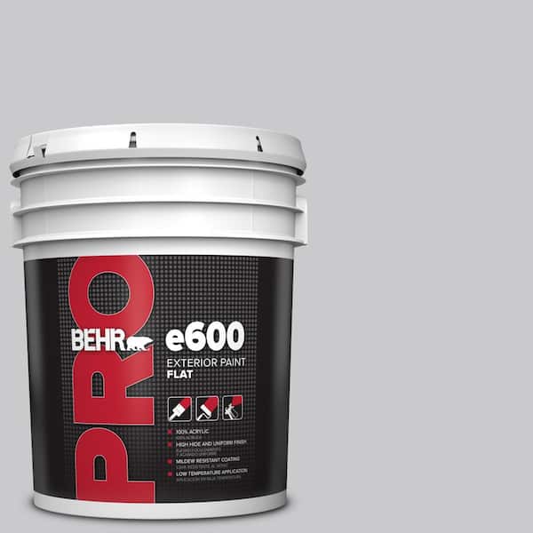 BEHR PRO 5 gal. #ECC-62-1 Urban Gray Flat Exterior Paint