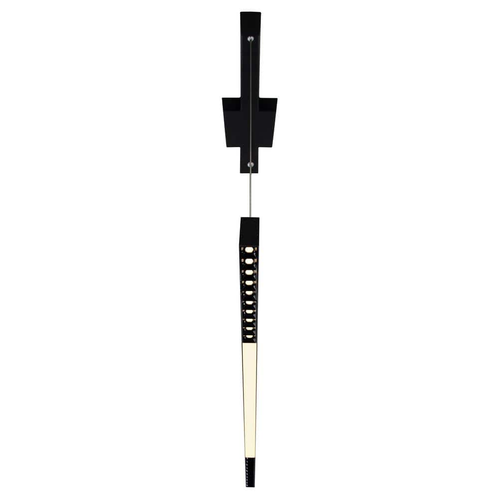 Pienza Sophisticated 45" LED Integrated Black Chandelier