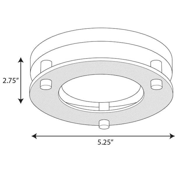 progress lighting mini flush mount 5.5