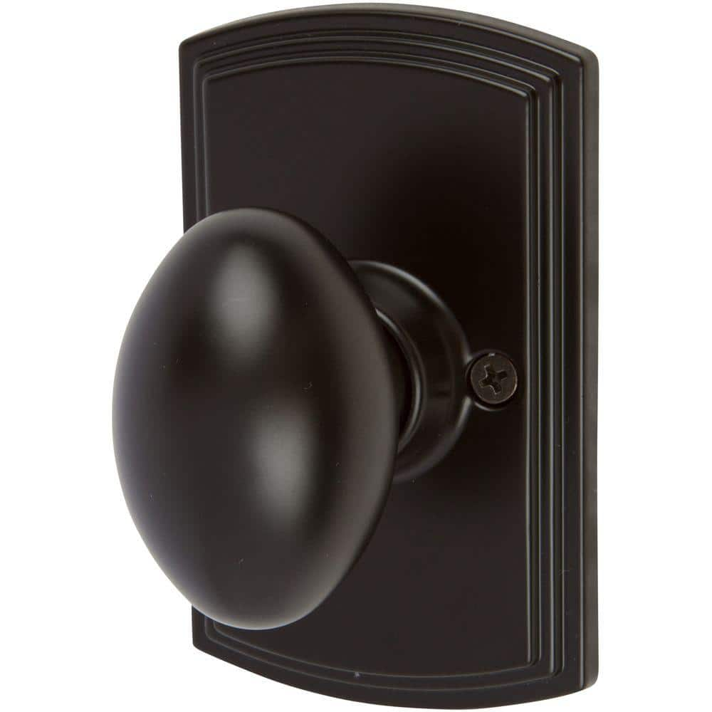 DELANEY HARDWARE Italian Collection Canova Black Dummy Door Knob