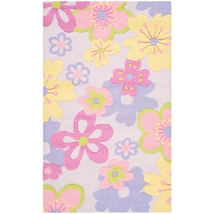 Kids Multi 6 ft. x 9 ft. Floral Area Rug