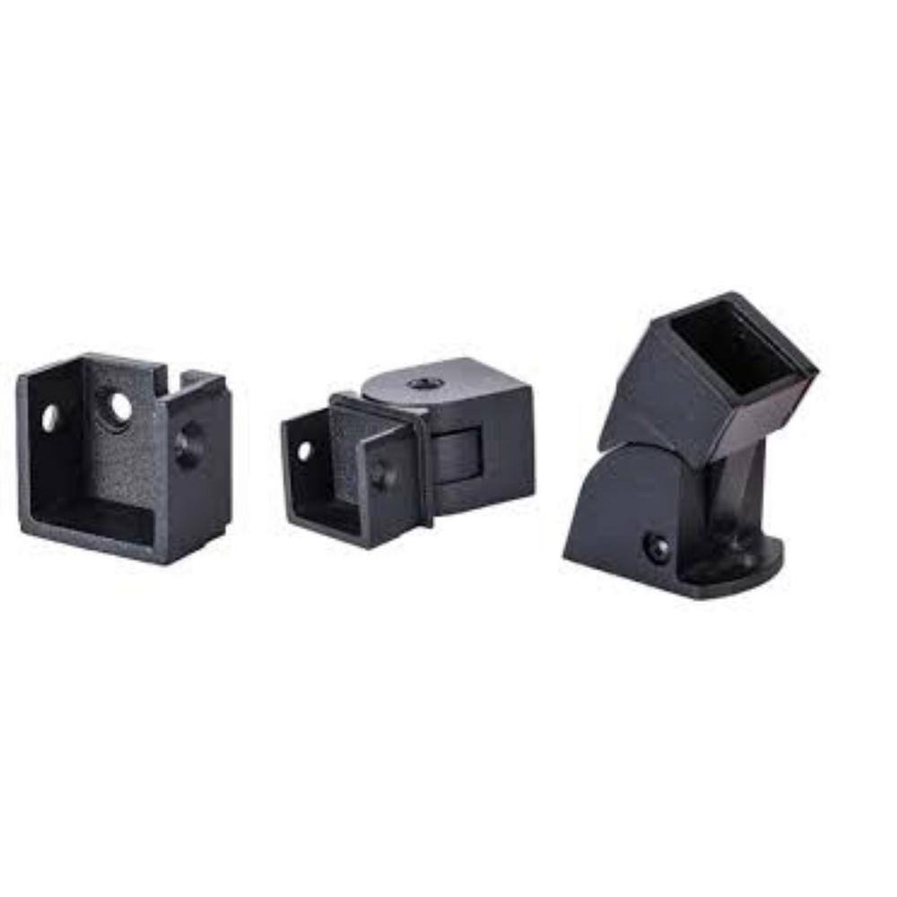 FORTRESS Al13 Home Rail Black Sand Straight Bracket (Bag of 4) 59500218 ...