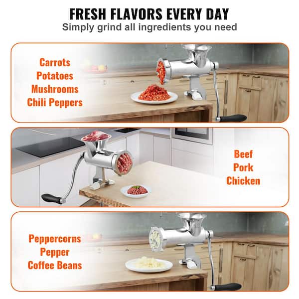 Manual Meat Grinder Kitchen Mincer Commercial Hand Vegetables Grinding  Machine - Buy Manual Meat Grinder Kitchen Mincer Commercial Hand Vegetables  Grinding Machine Product on
