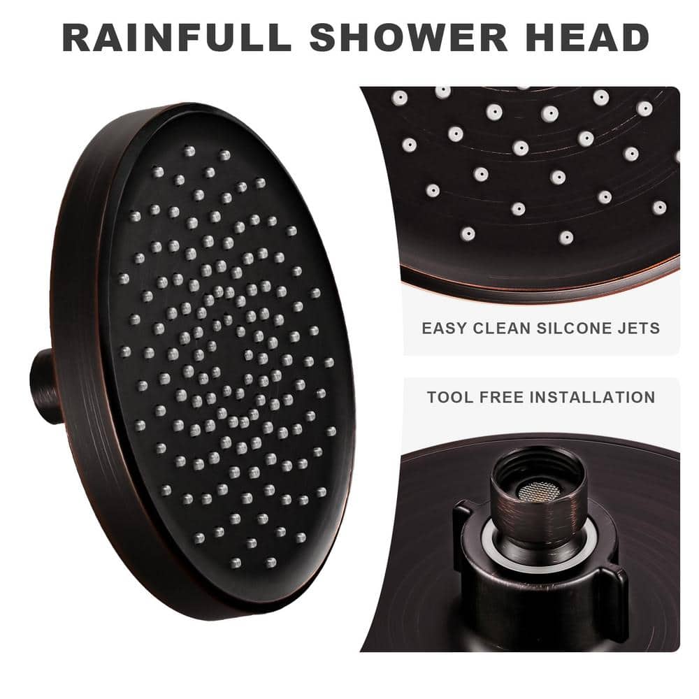 Large Oil Rubbed Bronze Rain Shower Head