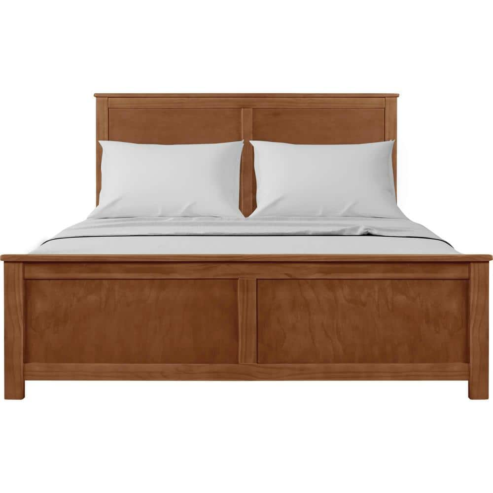 Camden Isle Winston Walnut Brown Wood Frame Queen Platform Bed 117532 ...