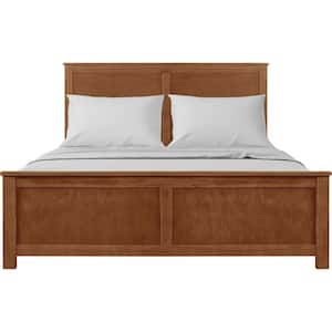 Winston Walnut Brown Wood Frame Queen Platform Bed