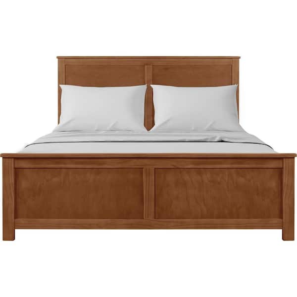 Camden Isle Winston Walnut Brown Wood Frame Queen Platform Bed