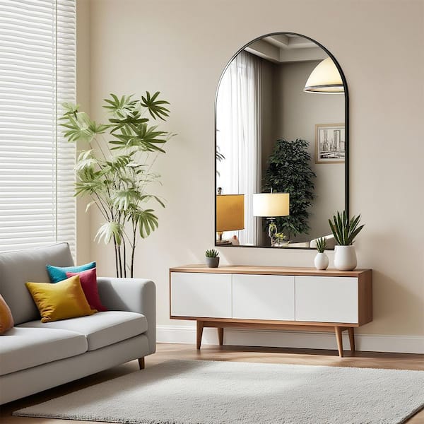 Relyblo 24 in. W x 36 in. H Arched Framed Wall Bathroom Vanity