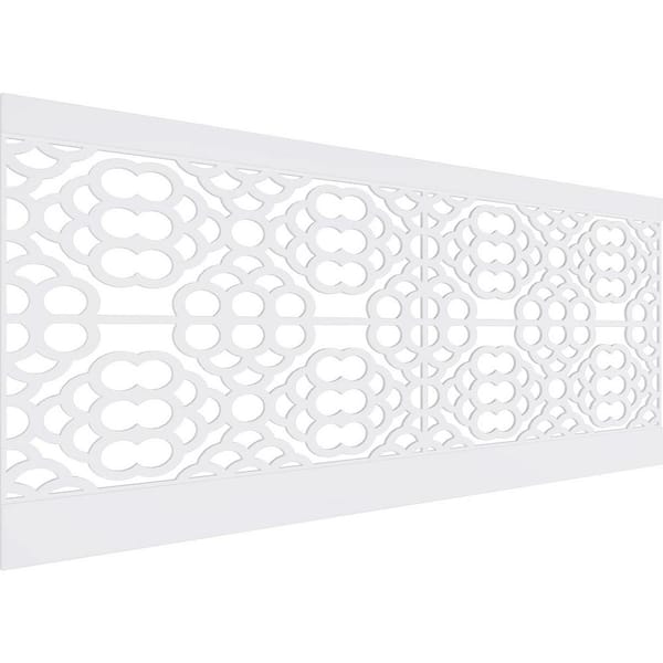 Ekena Millwork 40 in. H x 94-1/2 in. W 26.24 sq. ft. Harlingen PVC Wainscot Paneling Kit
