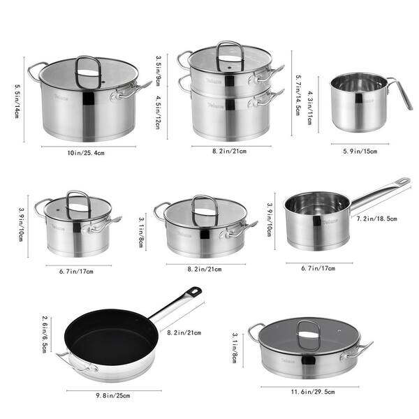 Glass Pots Pans Cooking, Pots Casseroles Set