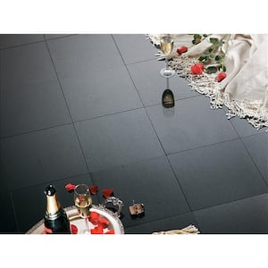 Granite Absolute Black Polished 12.01 in. x 12.01 in. Granite Floor and Wall Tile (1 sq. ft.)