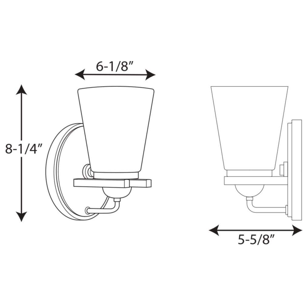 Brushed Nickel Cylinder Wall Sconce with Etched Glass Shade