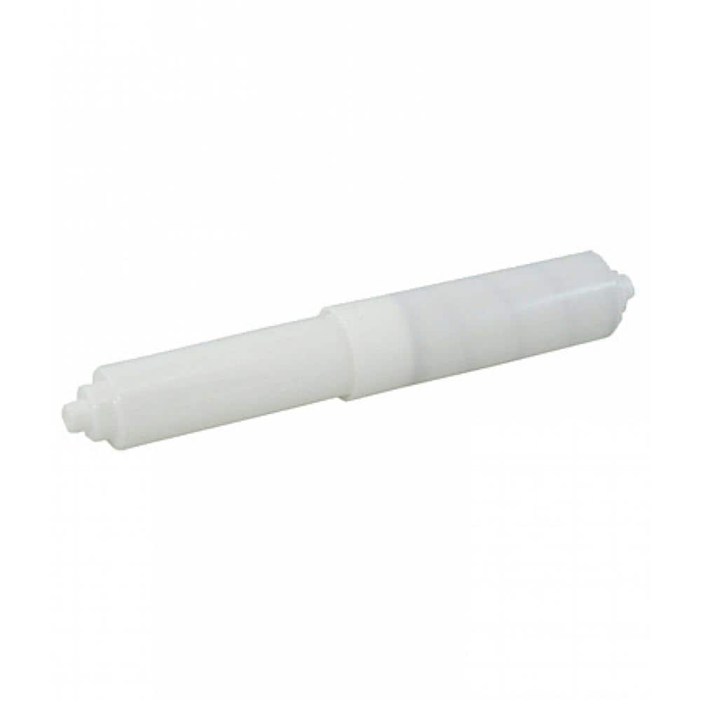 8 in. x 2.5 in. Wall-Mount Toilet Paper Roll Holder Roller in Plastic White
